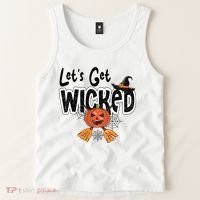 Lets Get Wicked Halloween Spooky Tank Top thumb 2