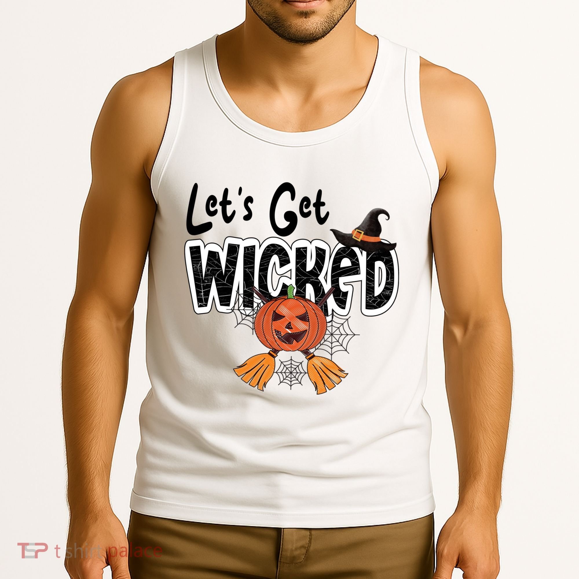 Lets Get Wicked Halloween Spooky Tank Top