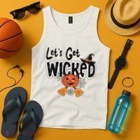 Lets Get Wicked Halloween Spooky Tank Top thumb 4