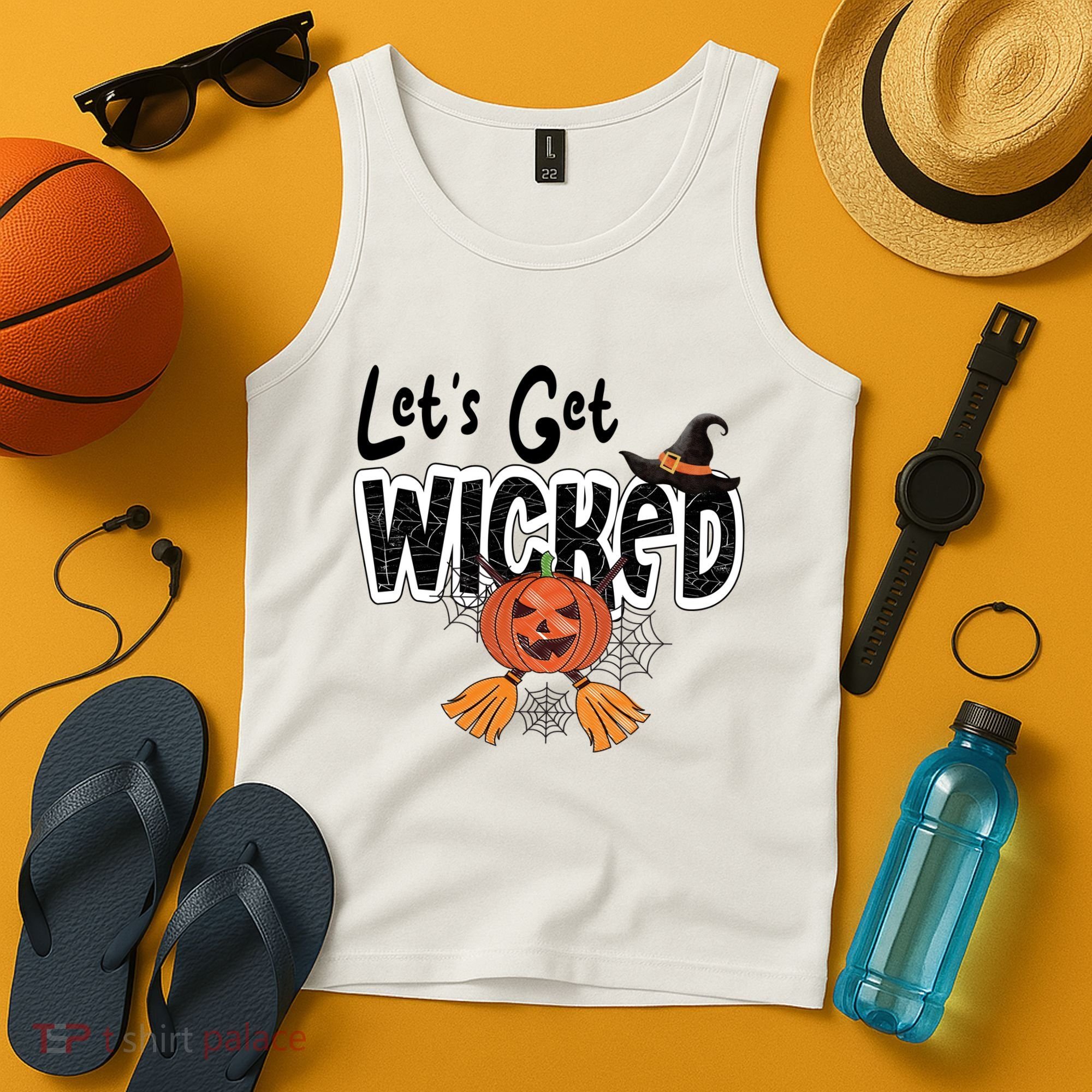 Lets Get Wicked Halloween Spooky Tank Top