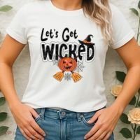 Lets Get Wicked Halloween Spooky Women's T-Shirt thumb 2