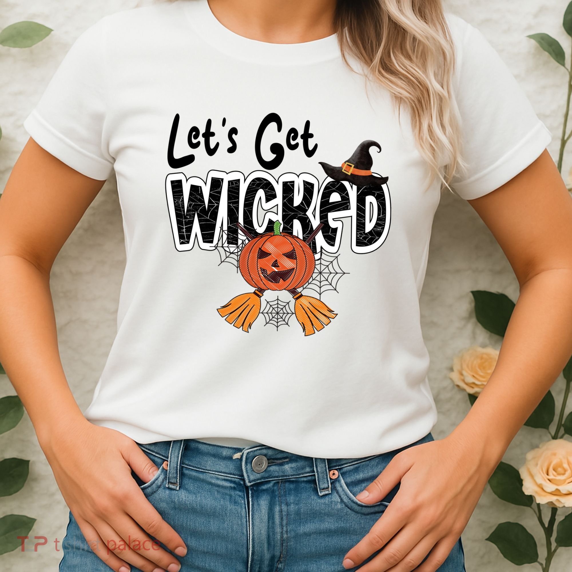 Lets Get Wicked Halloween Spooky Women's T-Shirt