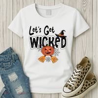 Lets Get Wicked Halloween Spooky Women's T-Shirt thumb 3