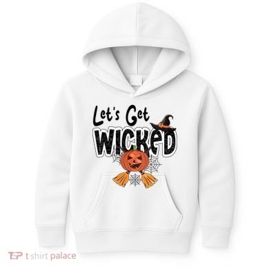 Lets Get Wicked Halloween Spooky Kids Hoodie