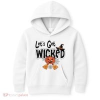 Lets Get Wicked Halloween Spooky Kids Hoodie thumb 0