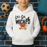 Lets Get Wicked Halloween Spooky Kids Hoodie thumb 2