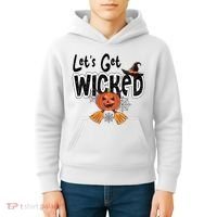 Lets Get Wicked Halloween Spooky Kids Hoodie thumb 4