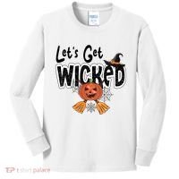 Lets Get Wicked Halloween Spooky Kids Long Sleeve Shirt thumb 0