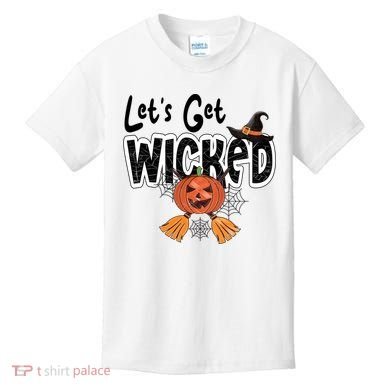 Lets Get Wicked Halloween Spooky Kids T-Shirt
