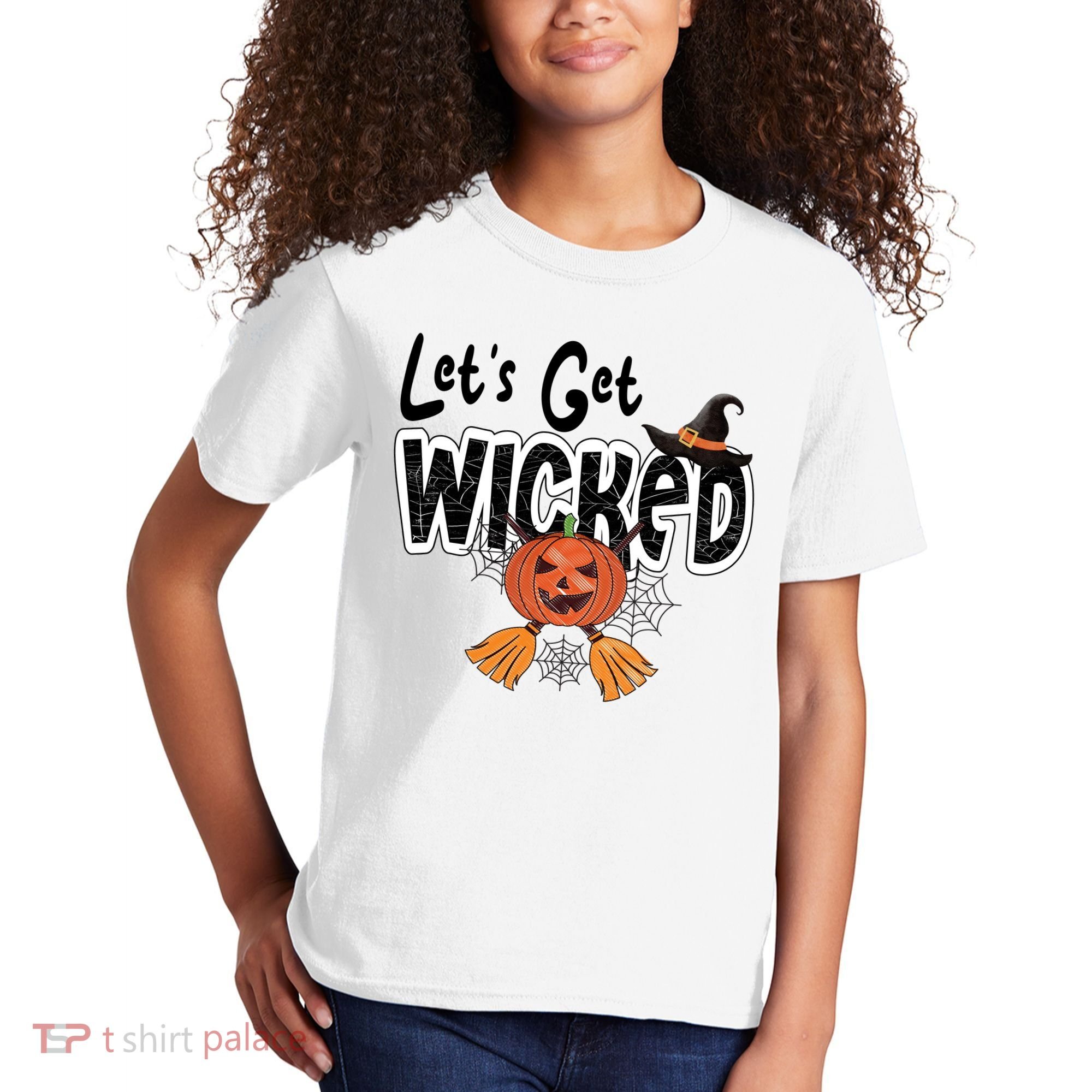 Lets Get Wicked Halloween Spooky Kids T-Shirt