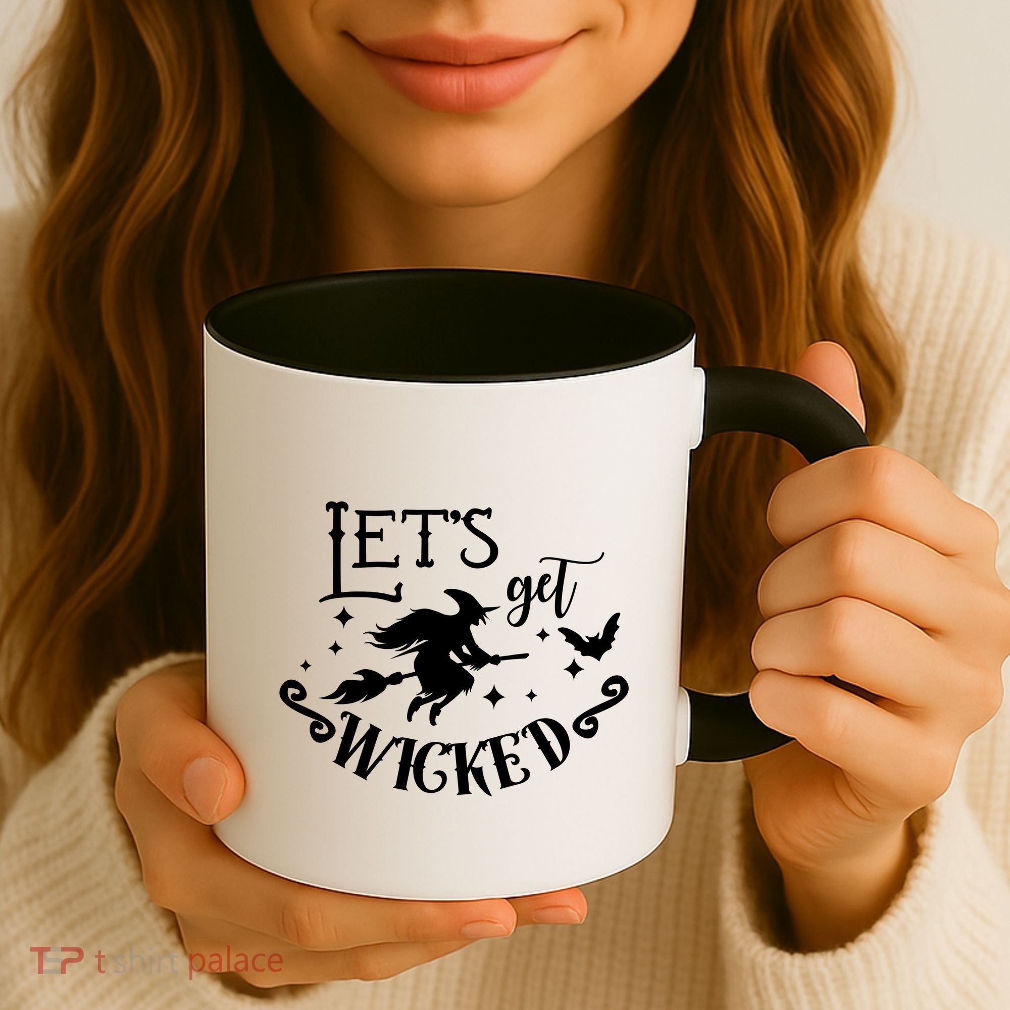 Lets Get Wicked Halloween Witch Funny Coffee Mug