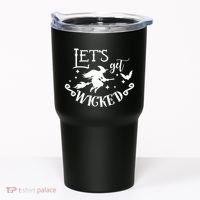 Lets Get Wicked Halloween Witch Funny Tumbler thumb 0
