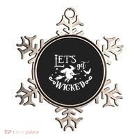 Lets Get Wicked Halloween Witch Funny Ornament thumb 0