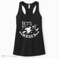 Lets Get Wicked Halloween Witch Funny Women's Tank Top thumb 0
