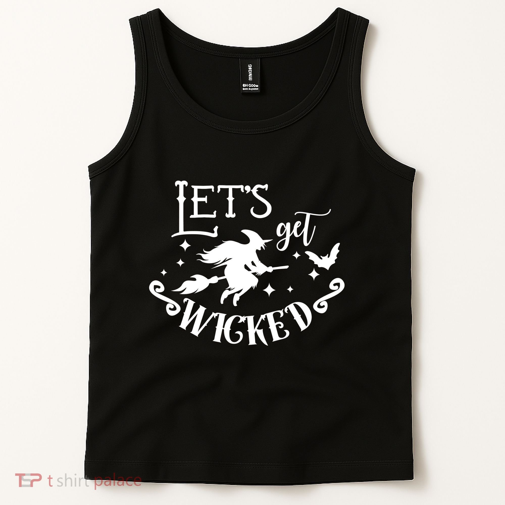 Lets Get Wicked Halloween Witch Funny Tank Top
