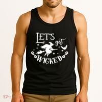 Lets Get Wicked Halloween Witch Funny Tank Top thumb 3