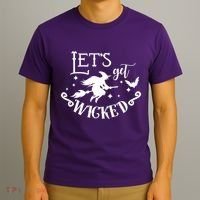 Lets Get Wicked Halloween Witch Funny T-Shirt thumb 3