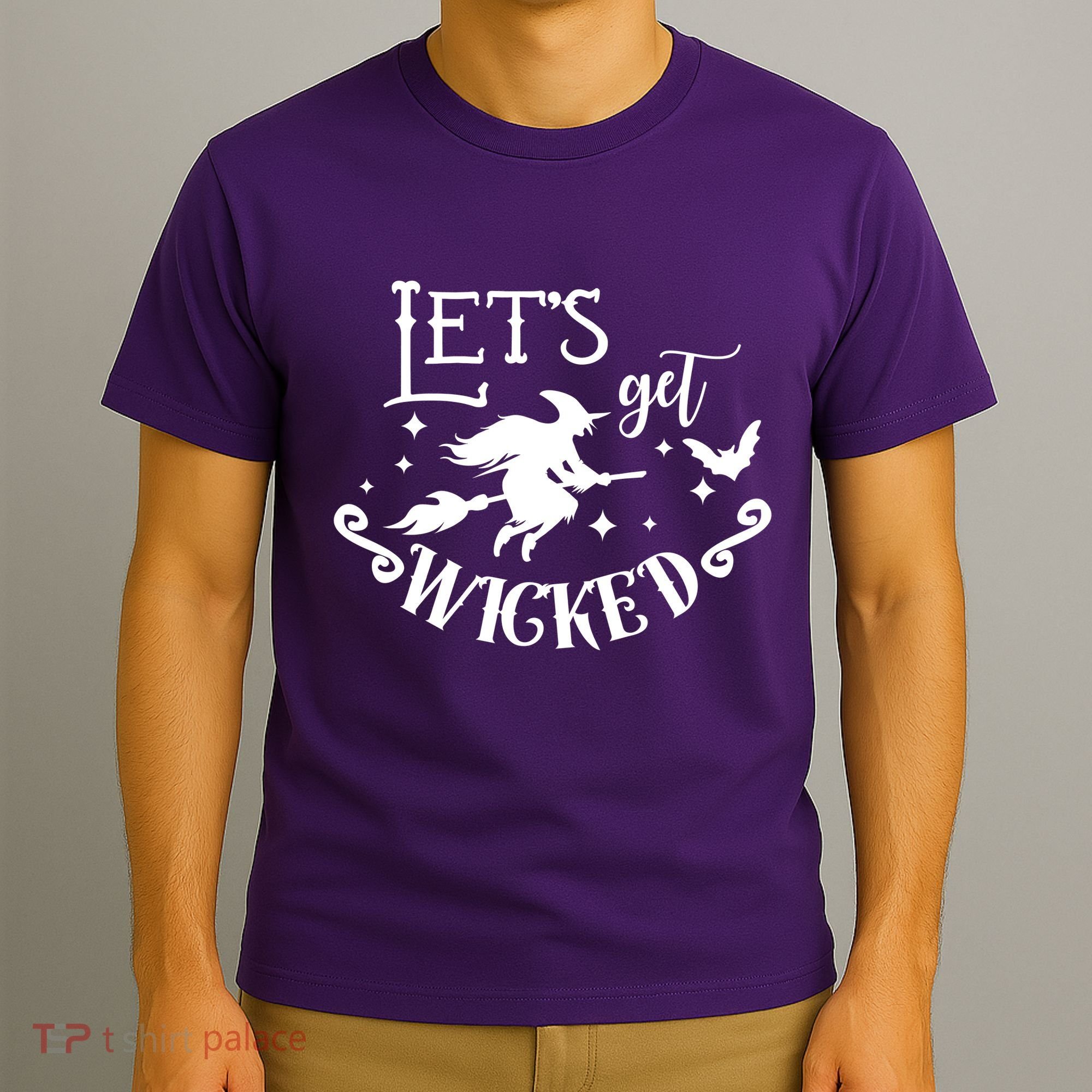 Lets Get Wicked Halloween Witch Funny T-Shirt