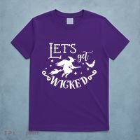 Lets Get Wicked Halloween Witch Funny T-Shirt thumb 5