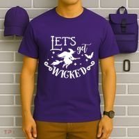 Lets Get Wicked Halloween Witch Funny T-Shirt thumb 6