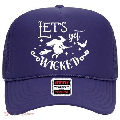 Lets Get Wicked Halloween Witch Funny Hat