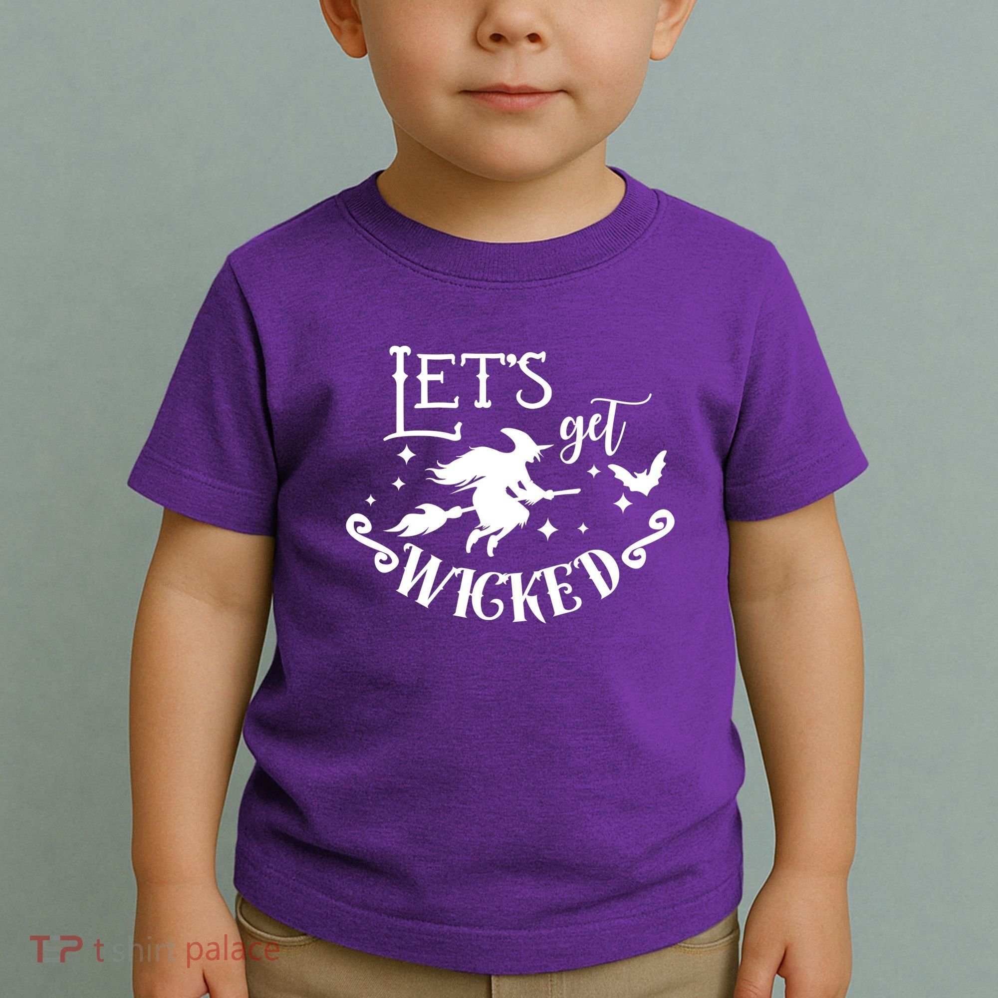 Lets Get Wicked Halloween Witch Funny Toddler T-Shirt