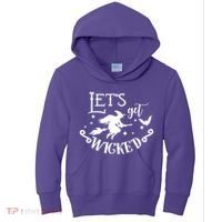 Lets Get Wicked Halloween Witch Funny Kids Hoodie thumb 0