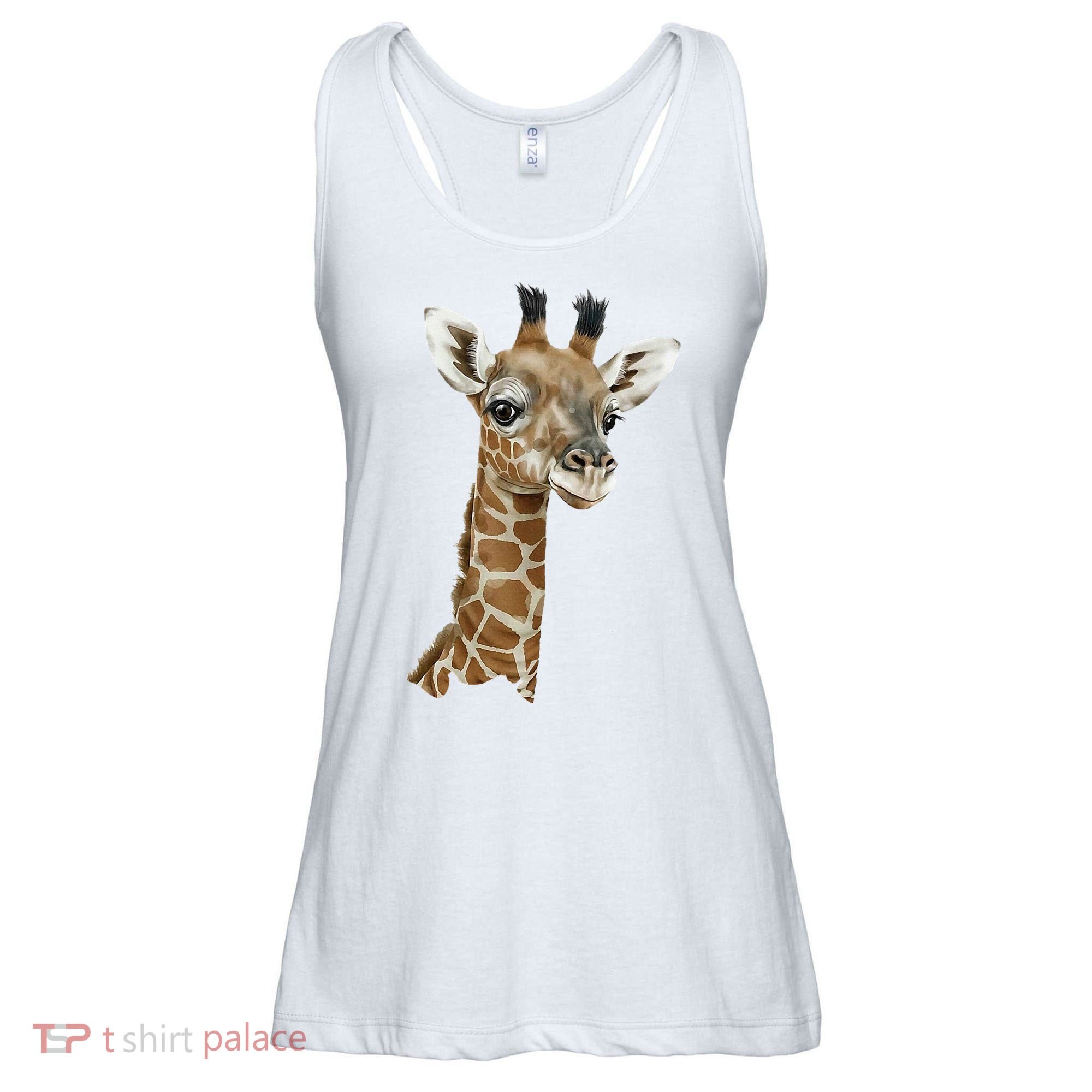 Love Giraffes Wo Giraffe Lovers Ladies Essential Flowy Tank