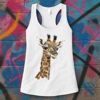 Love Giraffes Wo Giraffe Lovers Women's Tank Top thumb 3