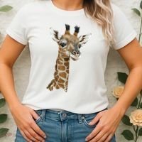 Love Giraffes Wo Giraffe Lovers Women's T-Shirt thumb 2