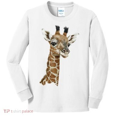 Love Giraffes Wo Giraffe Lovers Kids Long Sleeve Shirt