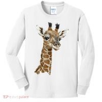 Love Giraffes Wo Giraffe Lovers Kids Long Sleeve Shirt thumb 0