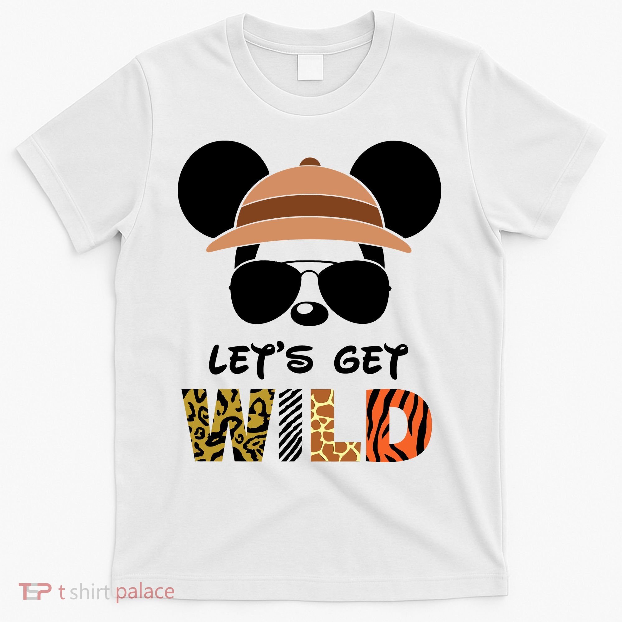 Lets Get Wild Safari Zoo Animal Kingdom Family Vacation T-Shirt