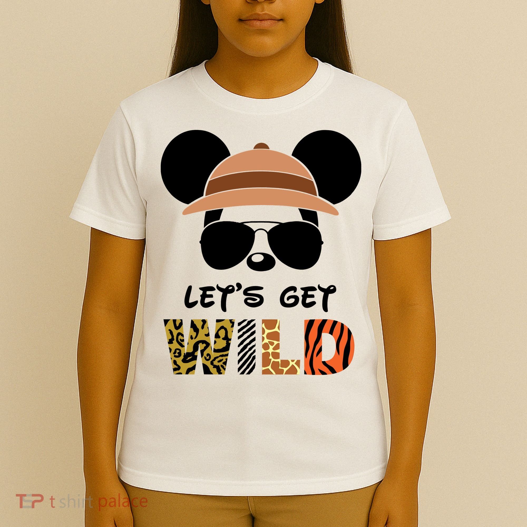 Lets Get Wild Safari Zoo Animal Kingdom Family Vacation T-Shirt