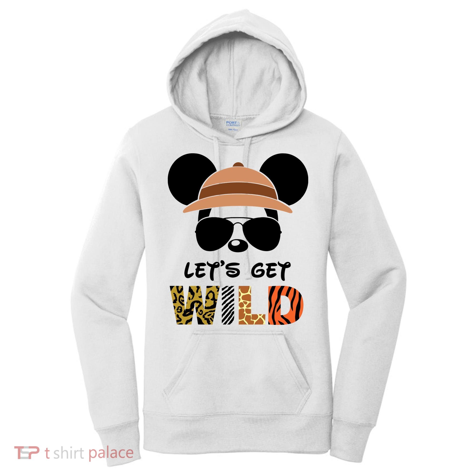 Lets Get Wild Safari Zoo Animal Kingdom Family Vacation Women's Hoodie
