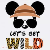 Lets Get Wild Safari Zoo Animal Kingdom Family Vacation Kids Plaid Pajama Set thumb 2