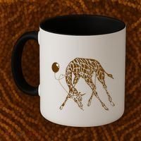 Love Giraffe Wildlife Balloon Wild Animal Gift Coffee Mug thumb 2