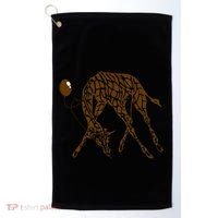 Love Giraffe Wildlife Balloon Wild Animal Gift Golf Towel thumb 0
