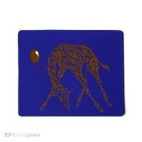 Love Giraffe Wildlife Balloon Wild Animal Gift Mousepad thumb 0