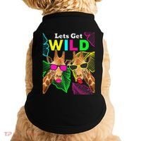 LetS Get Wild Zoo Animals Safari Party Giraffe With Glasses Doggie Tank thumb 0
