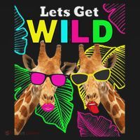 LetS Get Wild Zoo Animals Safari Party Giraffe With Glasses Long Sleeve Shirt thumb 2