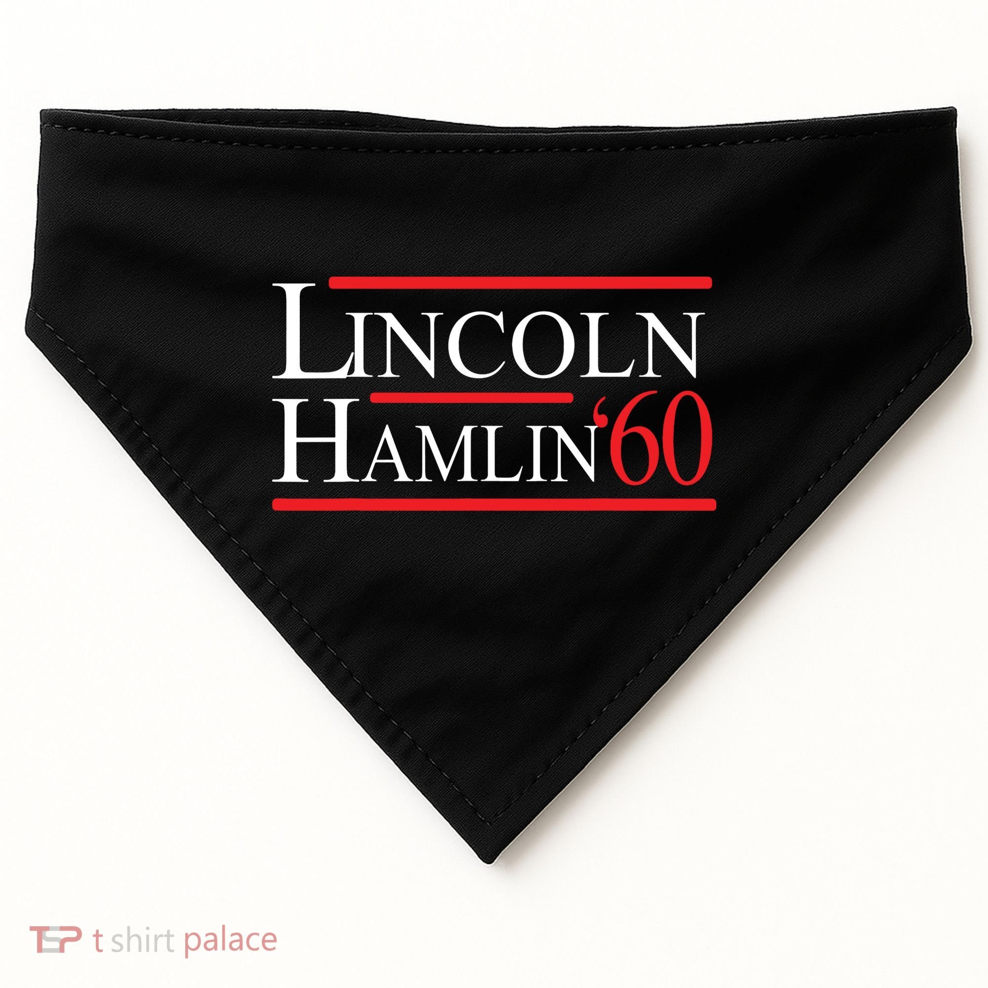 Lincoln Hamlin 60 Campaign Republican Democrat USA-Made Doggie Bandana