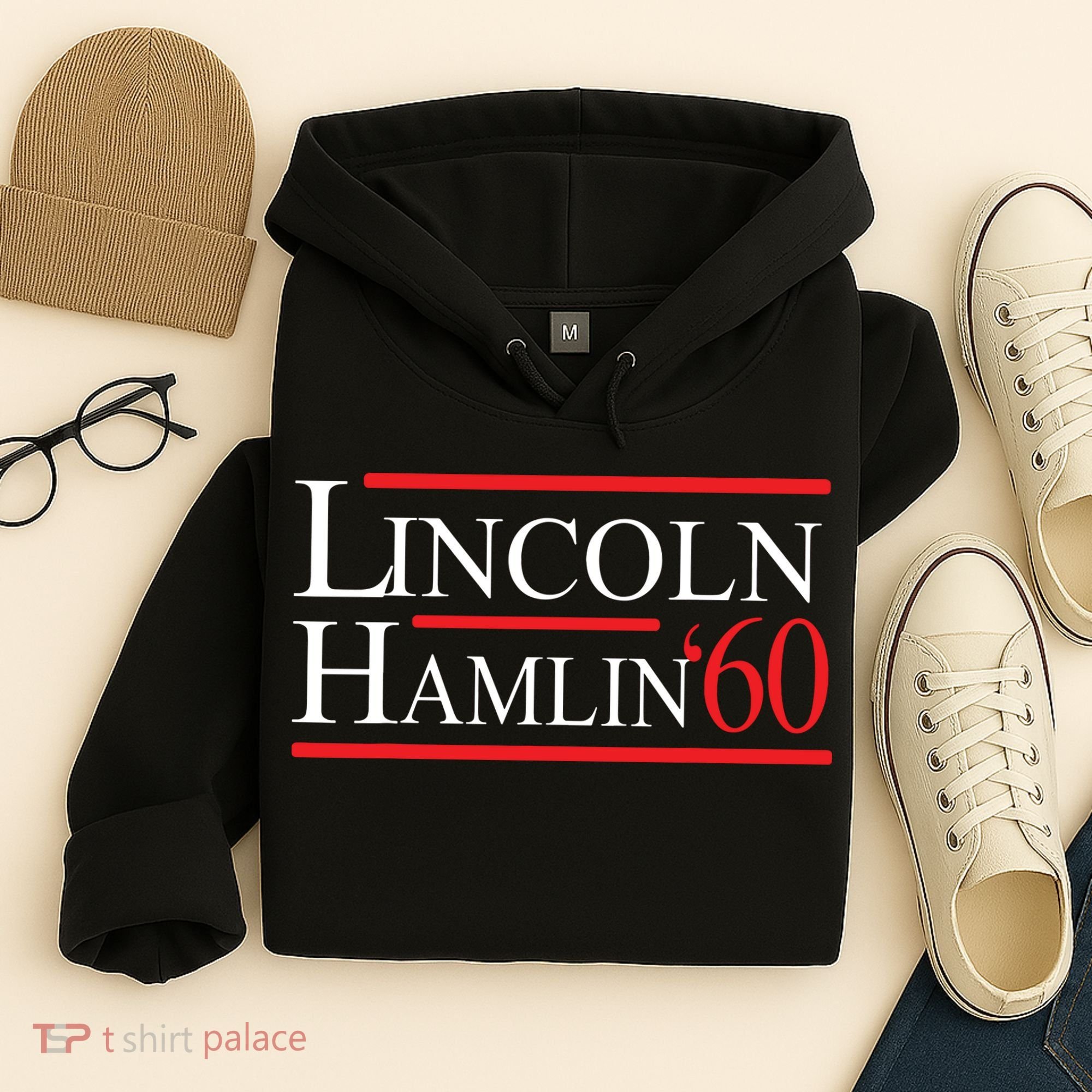 Lincoln Hamlin 60 Campaign Republican Democrat Hoodie