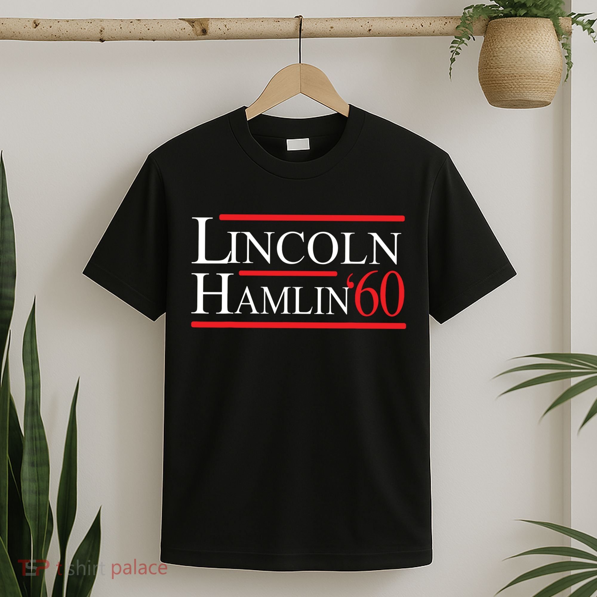 Lincoln Hamlin 60 Campaign Republican Democrat T-Shirt