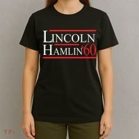 Lincoln Hamlin 60 Campaign Republican Democrat T-Shirt thumb 4