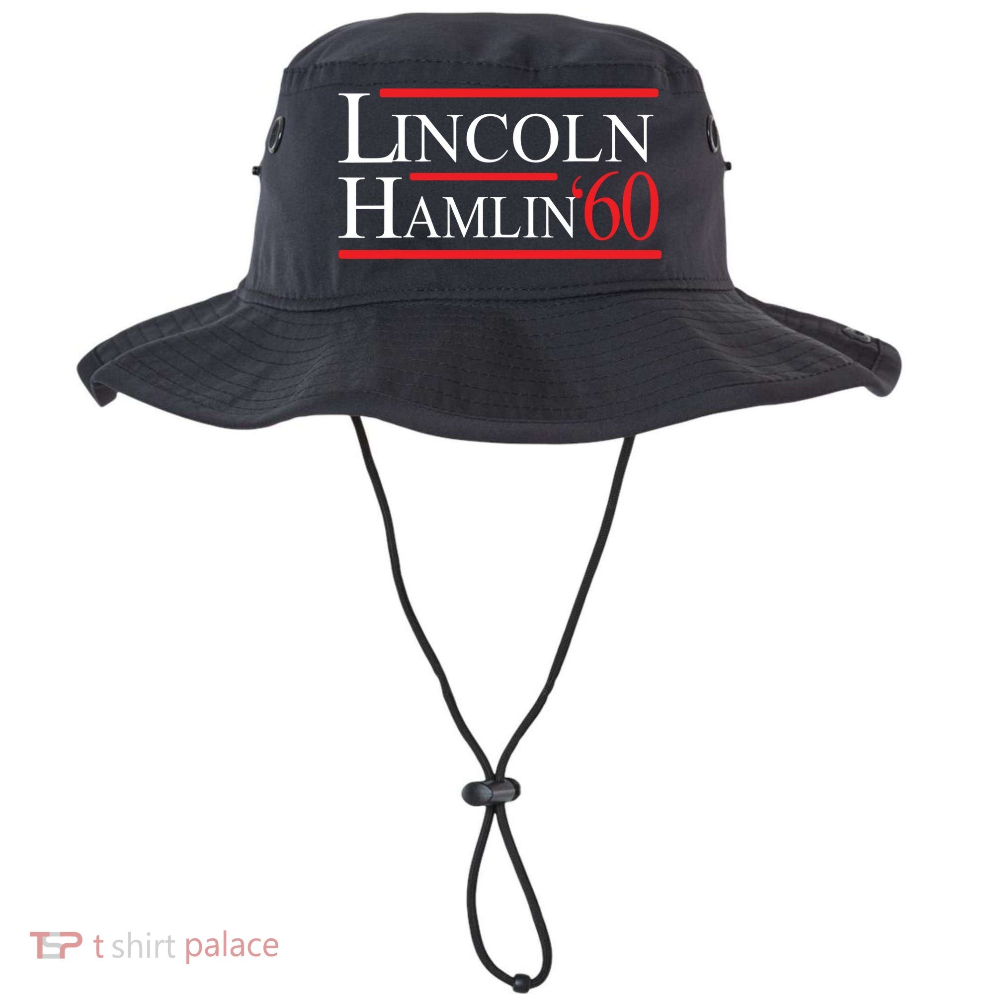 Lincoln Hamlin 60 Campaign Republican Democrat Bucket Hat