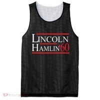 Lincoln Hamlin 60 Campaign Republican Democrat Mesh Reversible Basketball Jersey Tank thumb 0