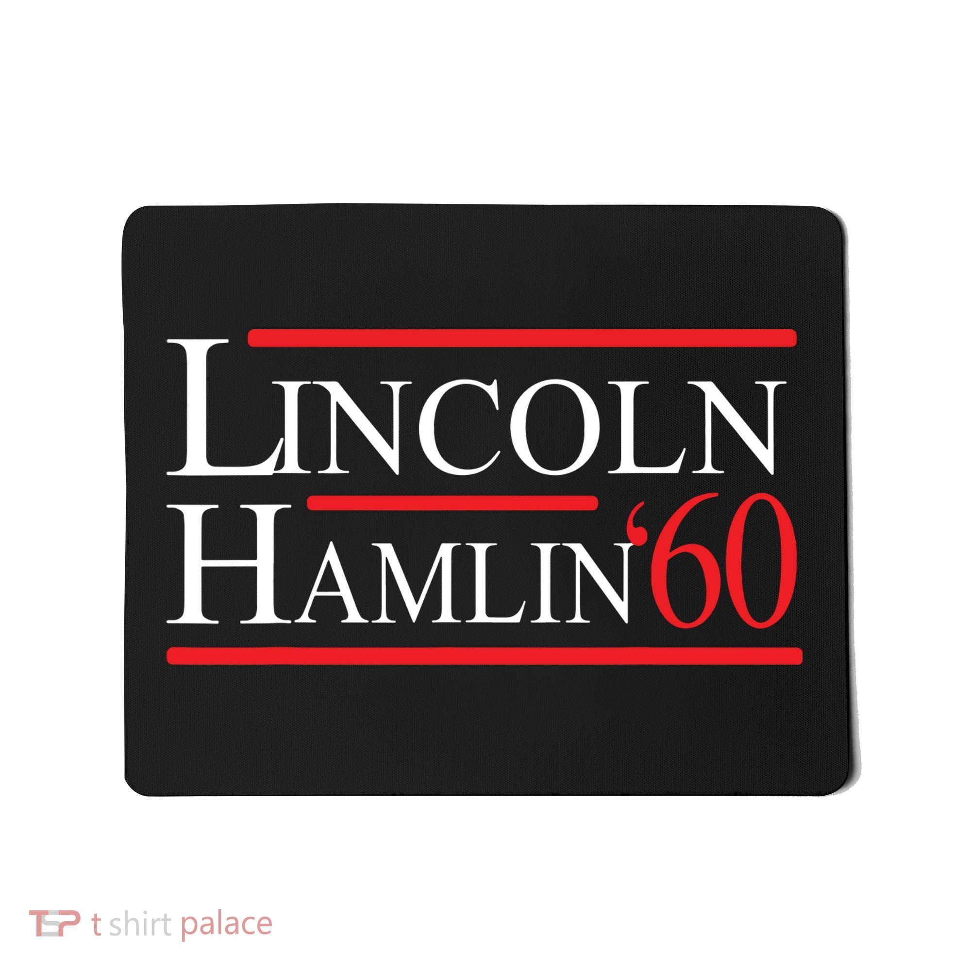 Lincoln Hamlin 60 Campaign Republican Democrat Mousepad