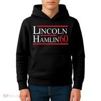 Lincoln Hamlin 60 Campaign Republican Democrat Kids Hoodie thumb 4