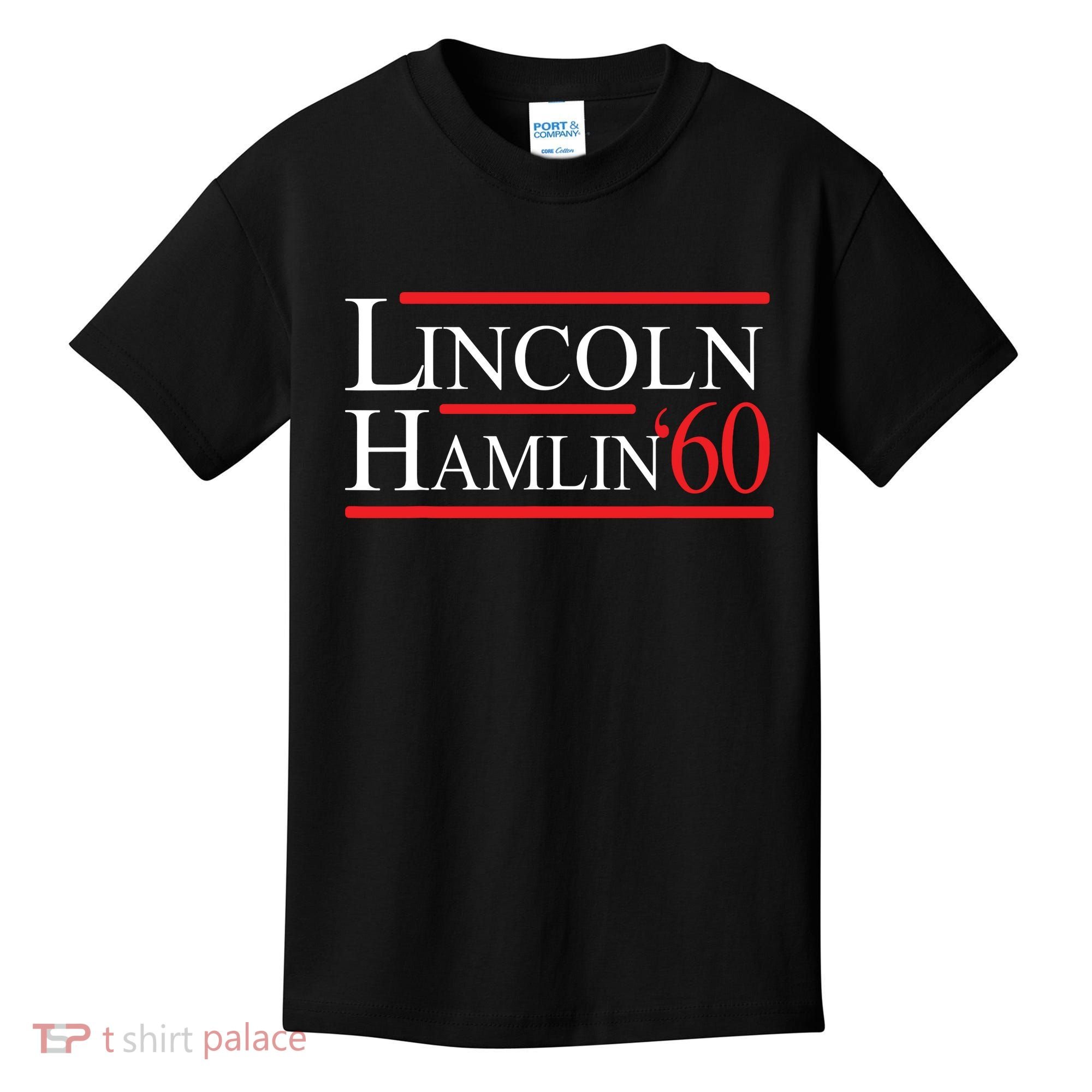 Lincoln Hamlin 60 Campaign Republican Democrat Kids T-Shirt
